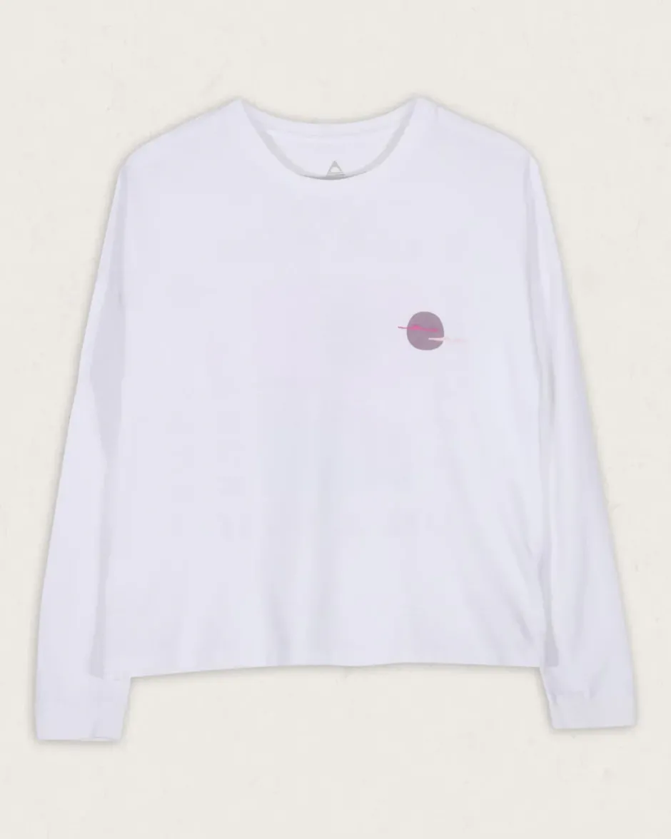 Tops & T-Shirts|Women's Outlet>Passenger Dreamer Recycled Cotton Ls T-Shirt White