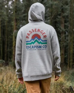 Hoodies & Sweatshirts|Men's Outlet>Passenger Dumont Organic Relaxed Fit Hoodie Grey Marl