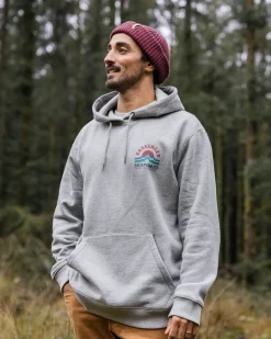 Hoodies & Sweatshirts|Men's Outlet>Passenger Dumont Organic Relaxed Fit Hoodie Grey Marl