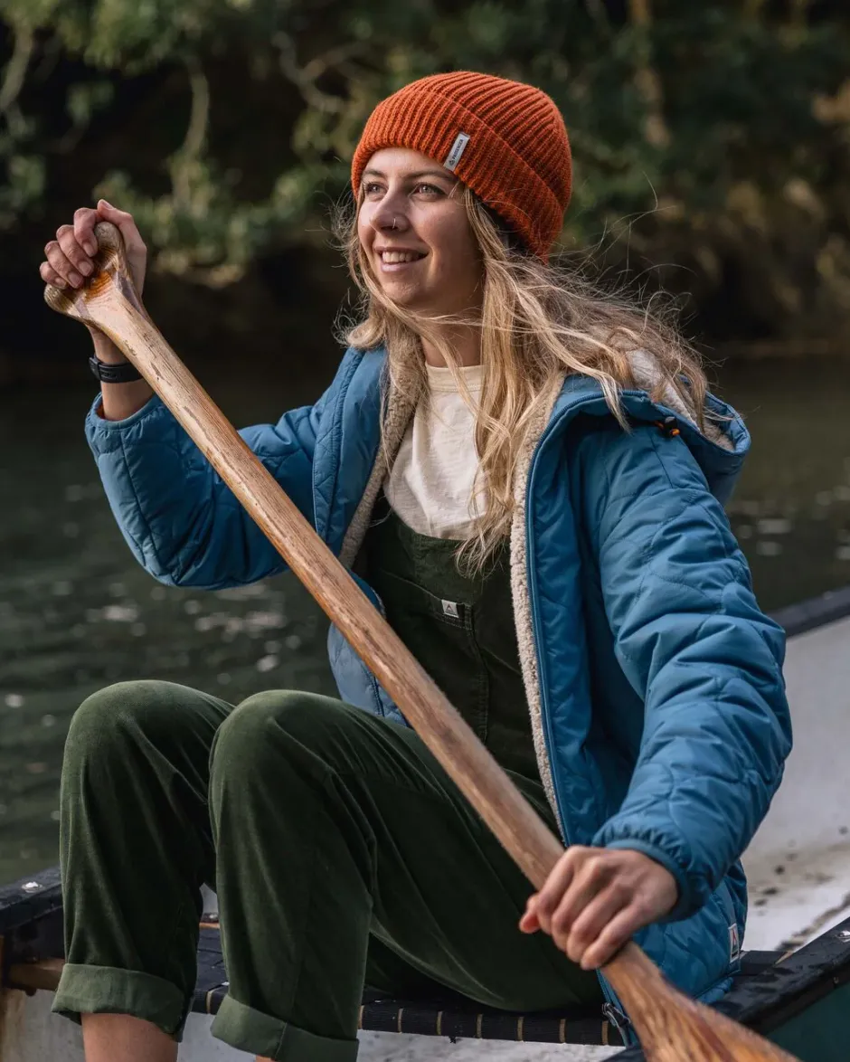 Insulated|Women's Outlet>Passenger Earthy Recycled Sherpa Lined Insulated Jacket Washed Blue