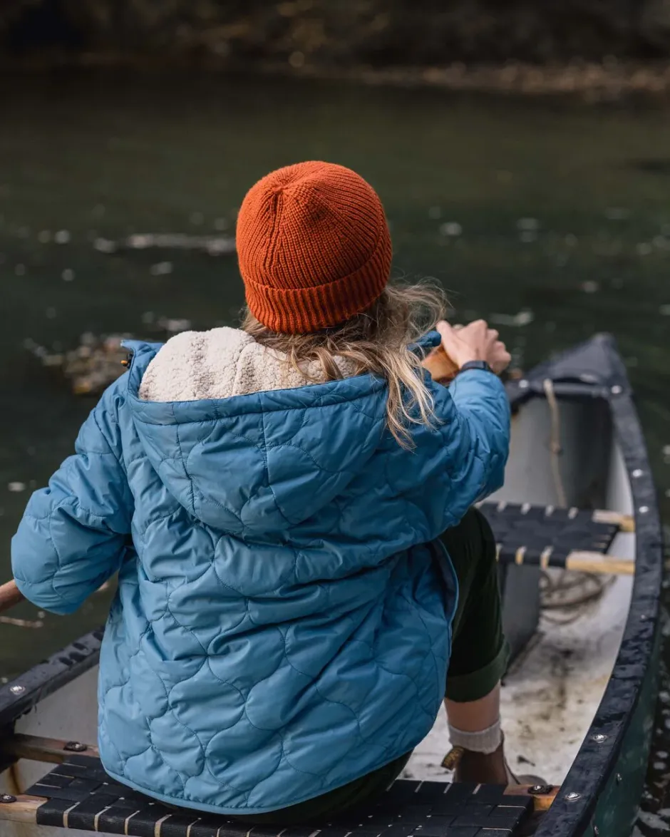 Insulated|Women's Outlet>Passenger Earthy Recycled Sherpa Lined Insulated Jacket Washed Blue