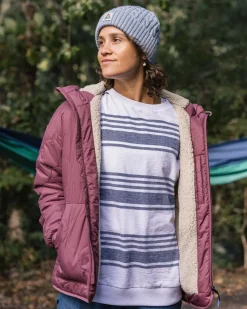 Insulated|Women's Outlet>Passenger Earthy Recycled Sherpa Lined Insulated Jacket Crushed Berry