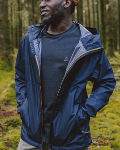 Water Resistant|Shell>Passenger Echo Recycled Water Resistant Jacket Deep Navy