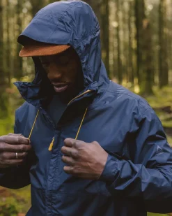 Water Resistant|Shell>Passenger Echo Recycled Water Resistant Jacket Deep Navy