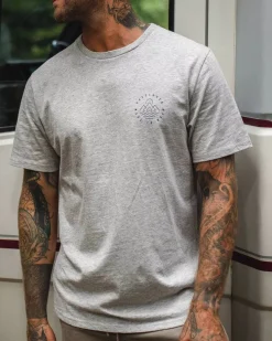T-Shirts & Tank Tops|Best Sellers>Passenger Escapism Recycled Cotton T-Shirt Grey Marl