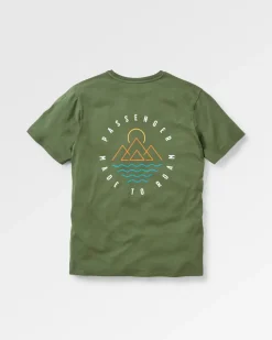 T-Shirts & Tank Tops|Men's Outlet>Passenger Escapism Recycled Cotton T-Shirt Fir Tree
