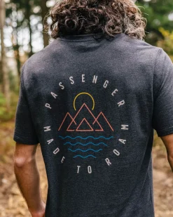 T-Shirts & Tank Tops|Best Sellers>Passenger Escapism Recycled Cotton T-Shirt Charcoal Marl