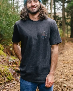 T-Shirts & Tank Tops|Best Sellers>Passenger Escapism Recycled Cotton T-Shirt Charcoal Marl
