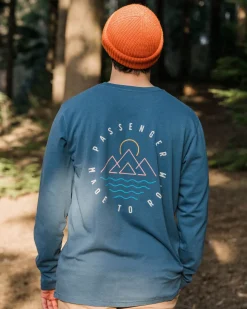 T-Shirts & Tank Tops|Best Sellers>Passenger Escapism Recycled LS T-Shirt Dark Denim