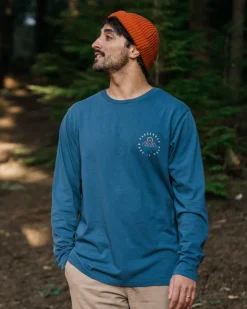T-Shirts & Tank Tops|Best Sellers>Passenger Escapism Recycled LS T-Shirt Dark Denim