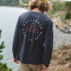 T-Shirts & Tank Tops|Best Sellers>Passenger Escapism Recycled LS T-Shirt Faded Black