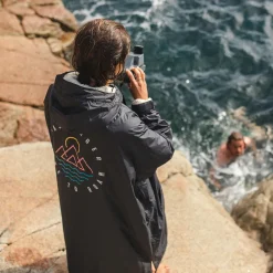 Outdoor Living|Outdoor Living>Floris van Bommel Escapism Recycled Sherpa Lined Changing Robe Black