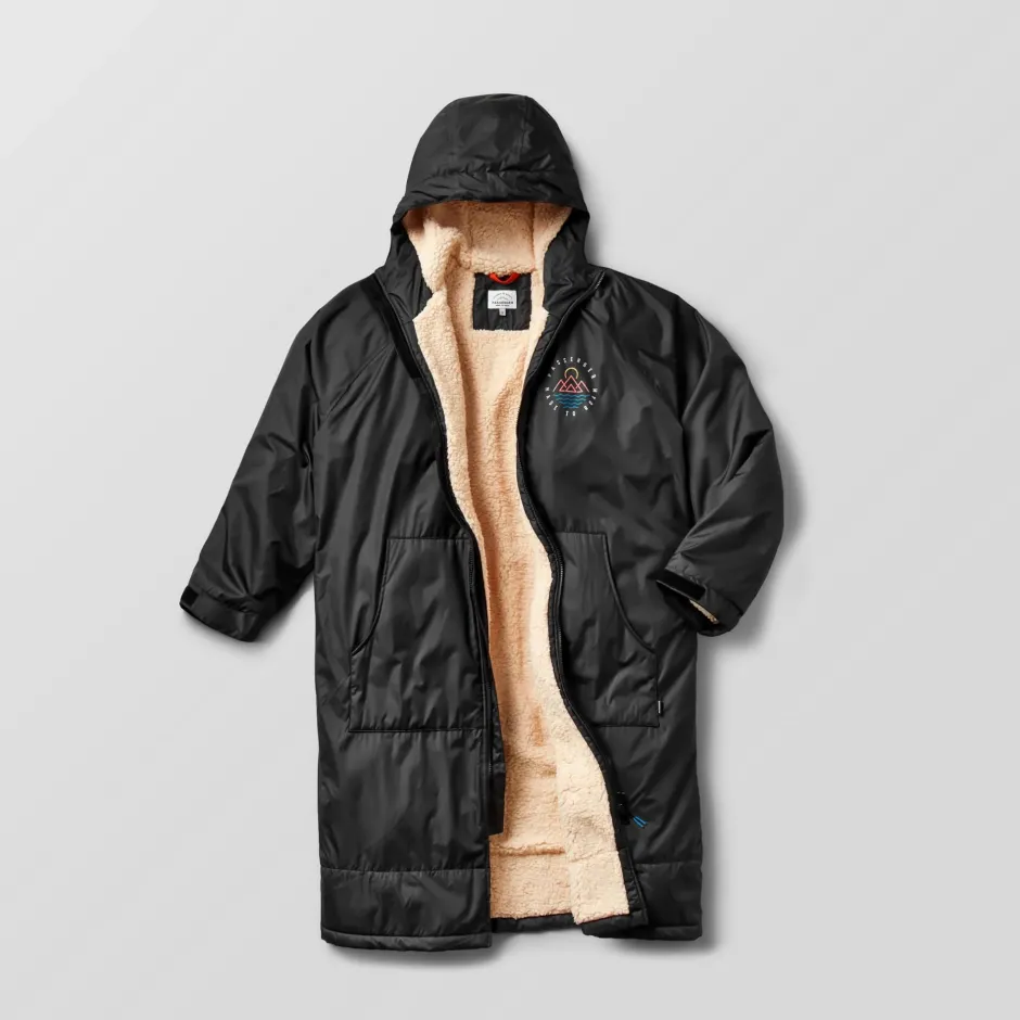 Outdoor Living|Outdoor Living>Floris van Bommel Escapism Recycled Sherpa Lined Changing Robe Black
