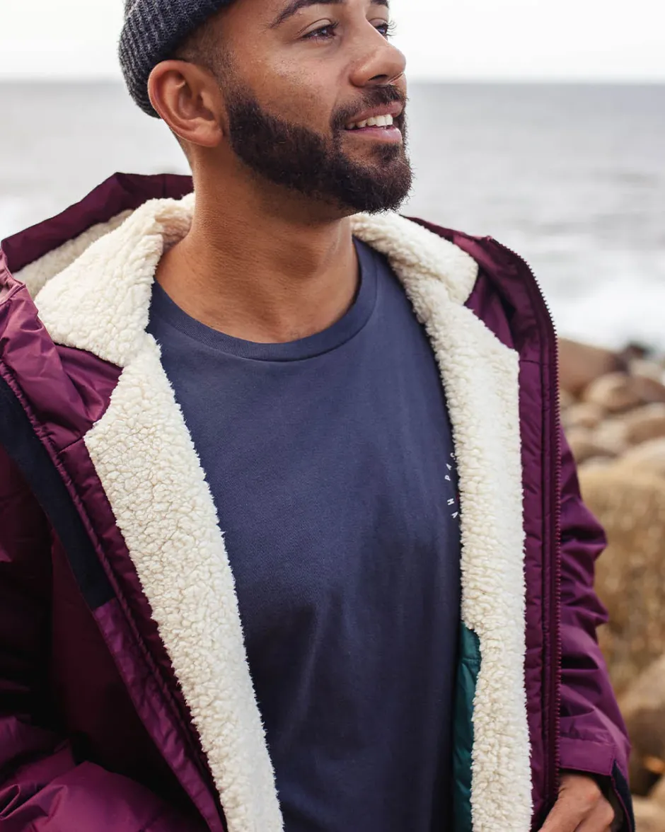 Changing Robes & Ponchos|Changing Robes & Surf Ponchos>Floris van Bommel Escapism Recycled Sherpa Lined Changing Robe Windsor Wine