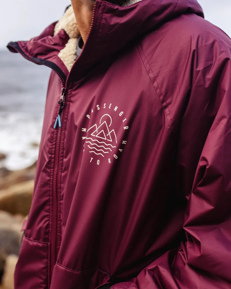 Changing Robes & Ponchos|Changing Robes & Surf Ponchos>Floris van Bommel Escapism Recycled Sherpa Lined Changing Robe Windsor Wine