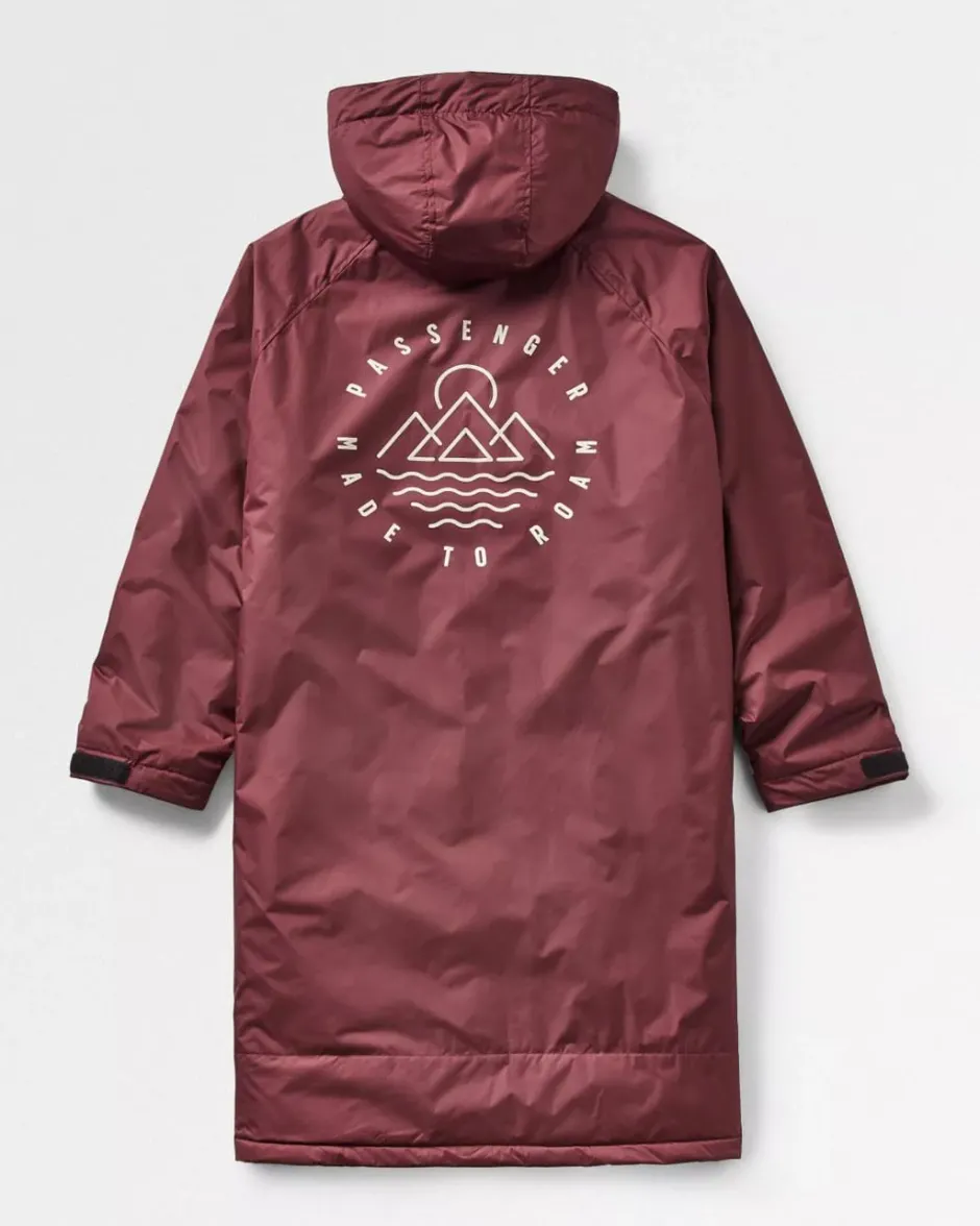 Changing Robes & Ponchos|Changing Robes & Surf Ponchos>Floris van Bommel Escapism Recycled Sherpa Lined Changing Robe Windsor Wine