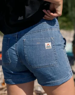 Shorts|Women's Outlet>Passenger Essence Denim Short Washed Denim
