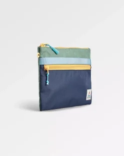 Accessories|Backpacks & Bags>Floris van Bommel Essentials Recycled Pouch Green/Blue/Navy