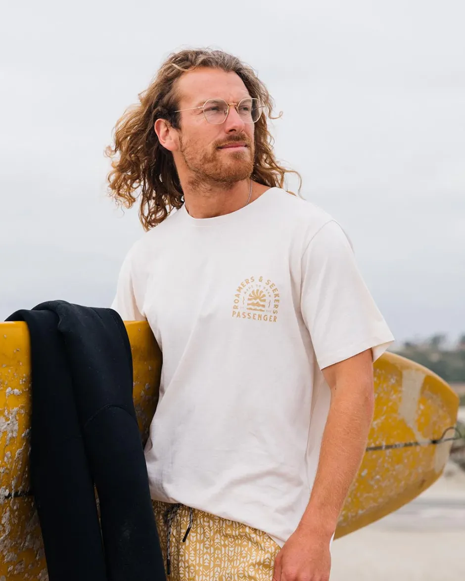 T-Shirts & Tank Tops|Men's Outlet>Floris van Bommel Evenfall Recycled Cotton T-Shirt Birch