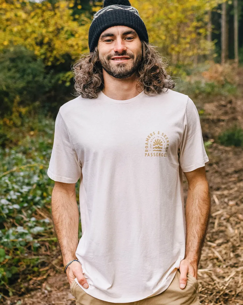 T-Shirts & Tank Tops|Men's Outlet>Floris van Bommel Evenfall Recycled Cotton T-Shirt Birch