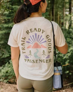 Tops & T-Shirts|Women's Outlet>Passenger Exhale Active Recycled T-Shirt Marshmallow
