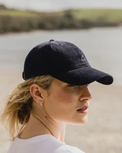 Caps & Hats|Caps & Hats>Floris van Bommel Fade Recycled Cord 6 Panel Cap Deep Navy