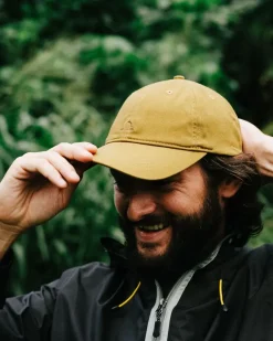 Accessories|Caps & Hats>Passenger Fade Recycled Cotton Low Profile 6 Panel Cap Mustard Gold