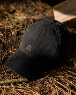 Caps & Hats|Caps & Hats>Floris van Bommel Fade Recycled Cotton Low Profile 6 Panel Cap Faded Black