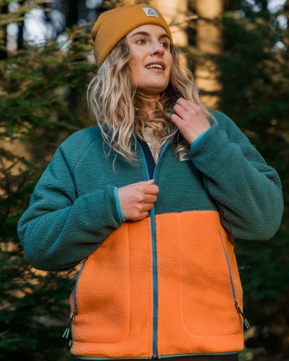 Fleece|Fleece>Passenger Fairbanks 2.0 Full Zip Recycled Sherpa Fleece Apricot