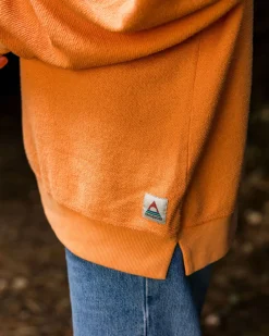 Hoodies & Sweatshirts|Women's Outlet>Passenger Fauna Organic Cotton Textured Sweatshirt Apricot