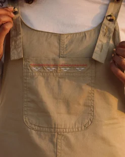 Dungarees & Pants|Women's Outlet>Passenger Faye Organic Cotton Dungarees Biscuit