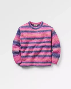 Knitwear|Women's Outlet>Passenger Fika Recycled Knitted Jumper Crushed Berry Dip