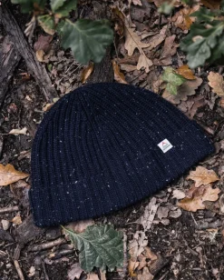 Beanies|Beanies>Floris van Bommel Fisherman 2.0 Recycled Cotton Beanie Deep Navy