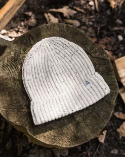 Beanies|Beanies>Floris van Bommel Fisherman 2.0 Recycled Cotton Beanie Vintage White