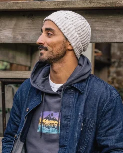 Beanies|Beanies>Floris van Bommel Fisherman 2.0 Recycled Cotton Beanie Vintage White