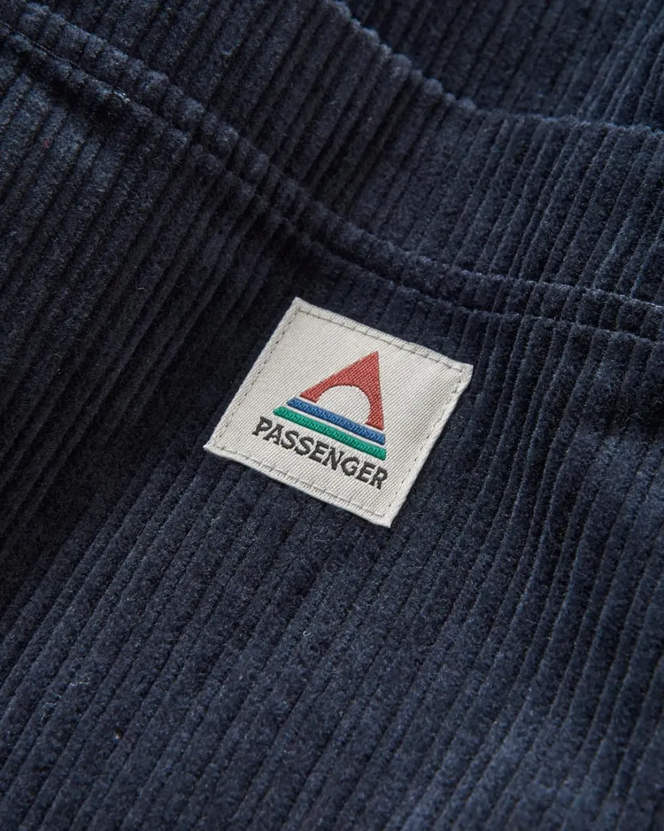 Shirts|Overshirts>Passenger Flint Recycled Cord Overshirt Deep Navy