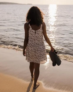 Dresses & Skirts|Women's Outlet>Passenger Floaty Layered Dress Simple Tile Ivory