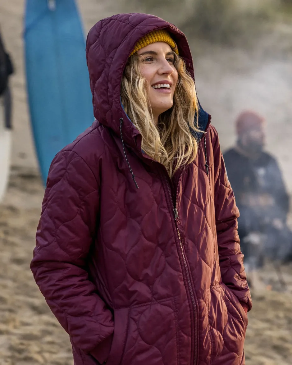 Insulated|Women's Outlet>Passenger Flora 2.0 Long Recycled Insulated Parka Wine
