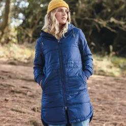 Water Resistant|Insulated>Passenger Flora Long Recycled Insulated Jacket Rich Navy