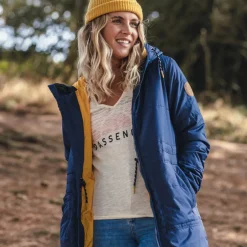 Water Resistant|Insulated>Passenger Flora Long Recycled Insulated Jacket Rich Navy