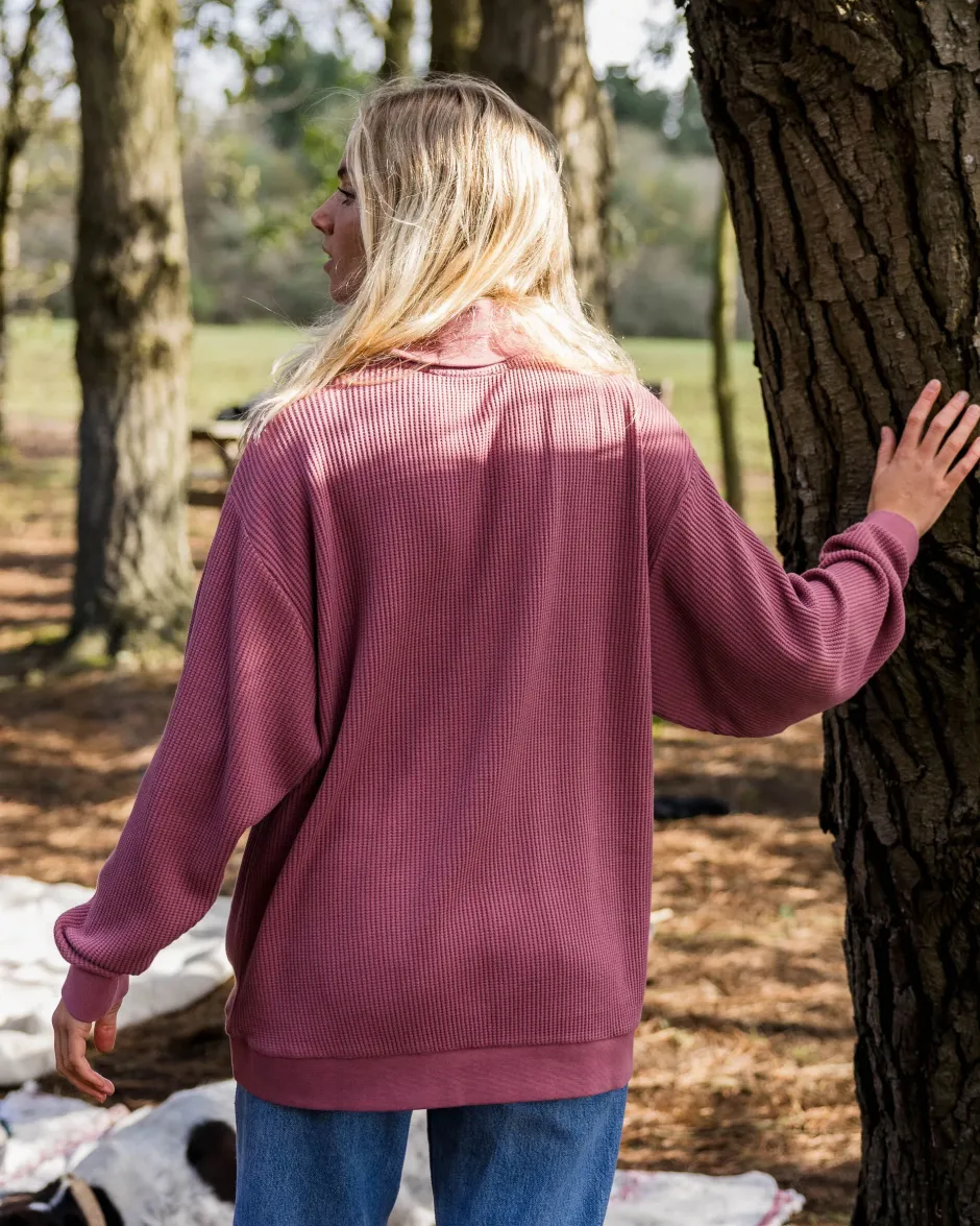 Women's Outlet|Women's>Passenger Flourish Roll Neck Top Crushed Berry