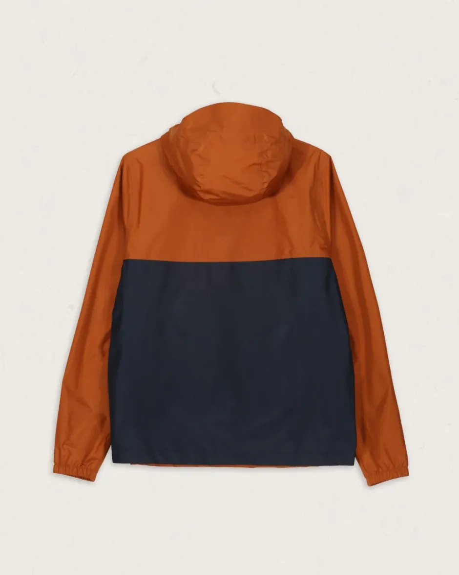 Water Resistant|Men's Outlet>Passenger Flow 1/2 Zip Recycled Water Resistant Jacket Glazed Ginger/Deep Navy