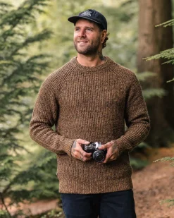 Winter Road Trip Essentials|Best Sellers>Passenger Fog Recycled Knitted Jumper Dusty Ochre