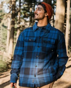 Shirts|Men's Outlet>Passenger Freestyle Sherpa-Lined Overshirt True Blue
