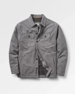 Shirts|Best Sellers>Passenger Freestyle Sherpa-Lined Overshirt Grey Marl