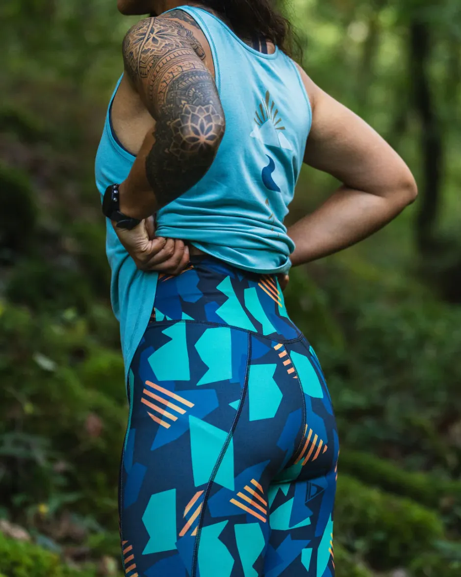 Leggings|Dungarees & Pants>Passenger Fresh Air 2.0 Recycled Leggings Deep Navy Camo