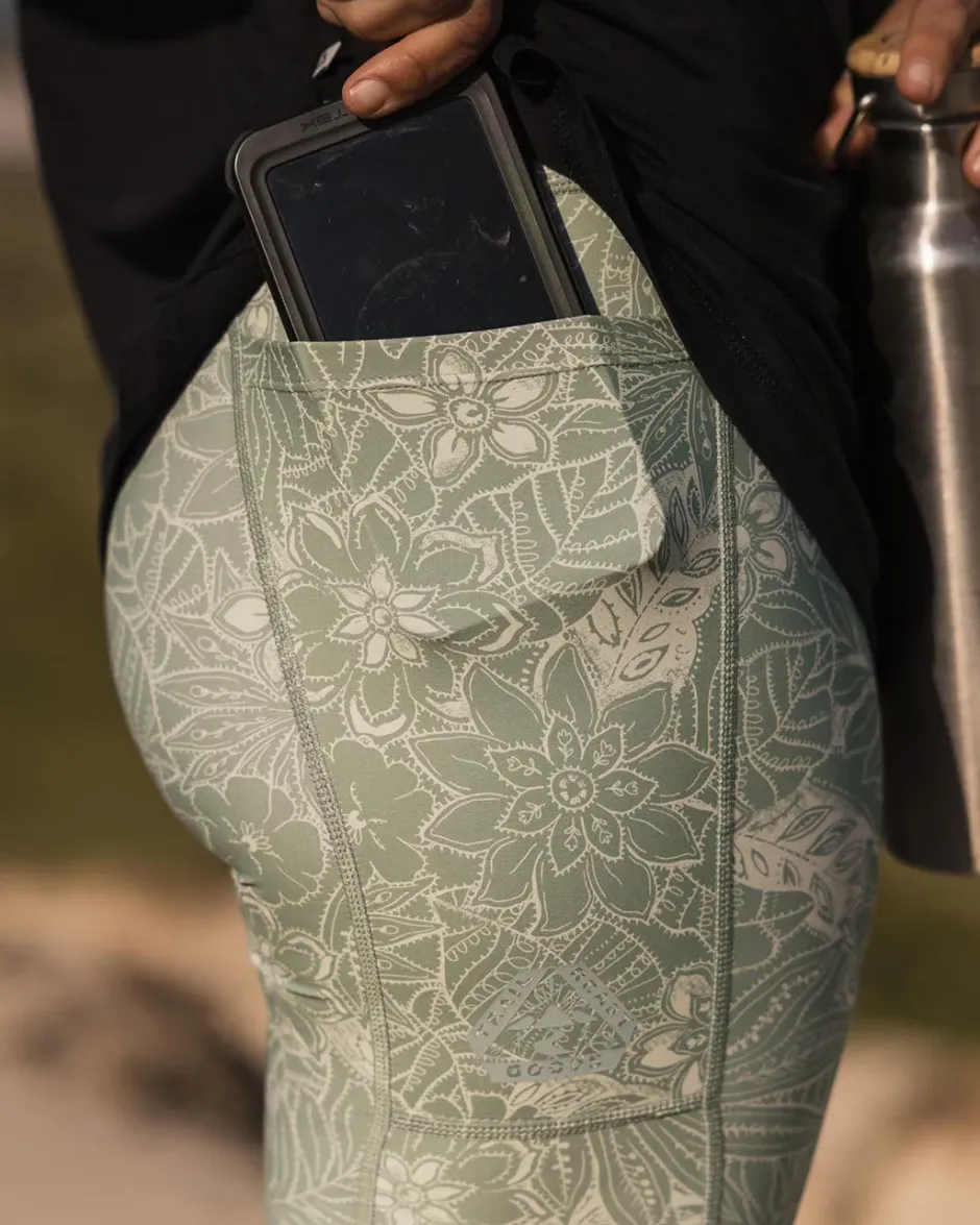 Leggings|Dungarees & Pants>Passenger Fresh Air Recycled Leggings Pistachio Floral
