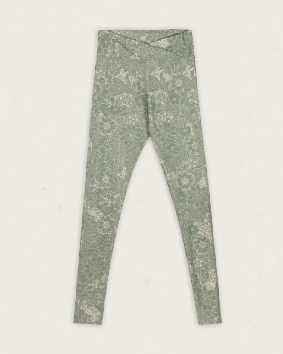Leggings|Dungarees & Pants>Passenger Fresh Air Recycled Leggings Pistachio Floral