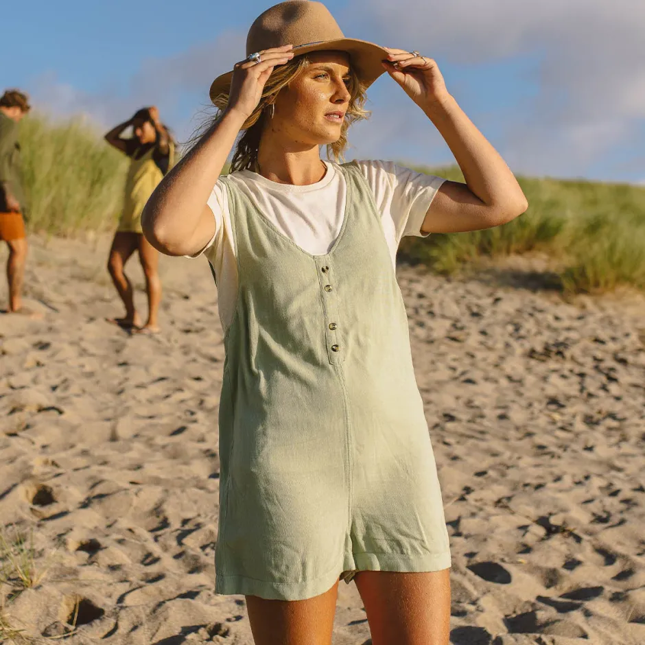 Shorts|Jumpsuits & Playsuits>Passenger Fun Days Playsuit Sage