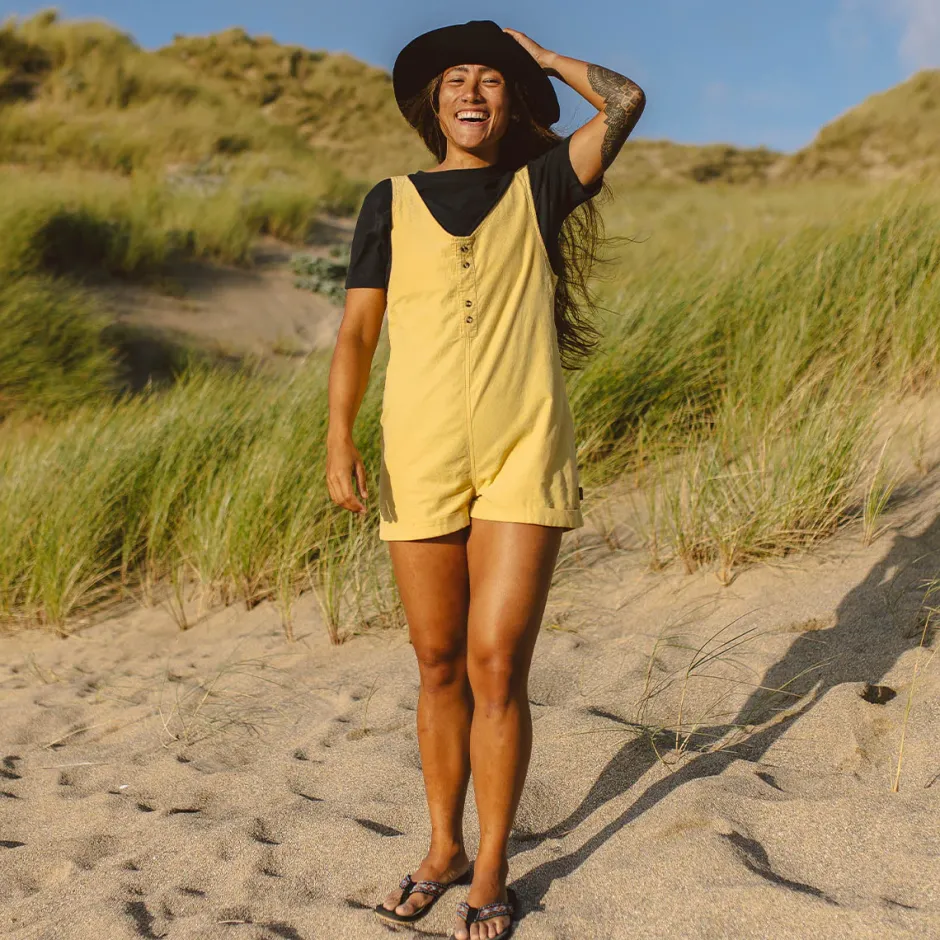 Shorts|Jumpsuits & Playsuits>Passenger Fun Days Recycled Cord Playsuit Jojoba